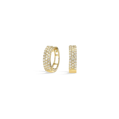 14Kt Yellow Gold Diamond 3/8Ctw Earring
