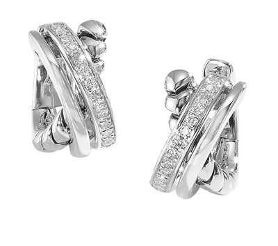 Silver Diamond 1/5Ctw Earring