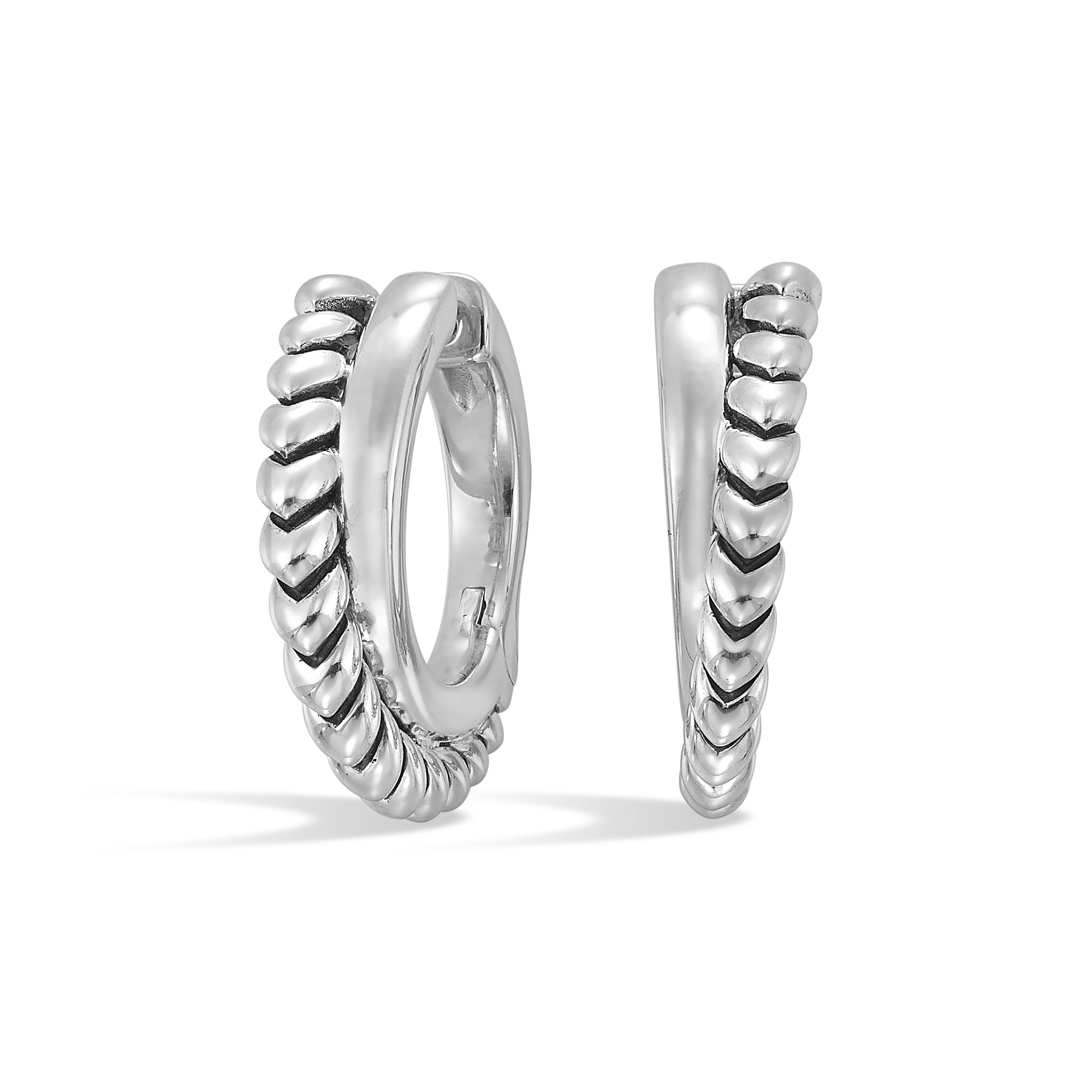 Silver White Earring