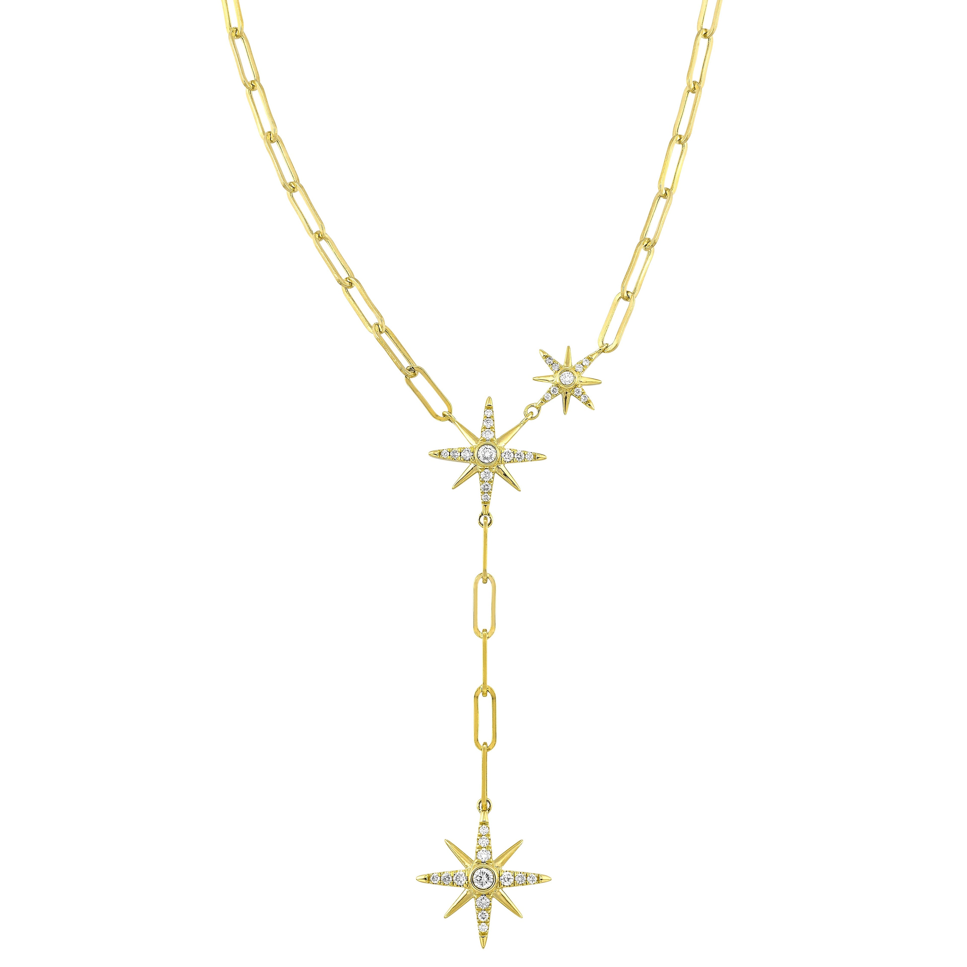 14Kt Yellow Gold Diamond 1/4Ctw Necklace