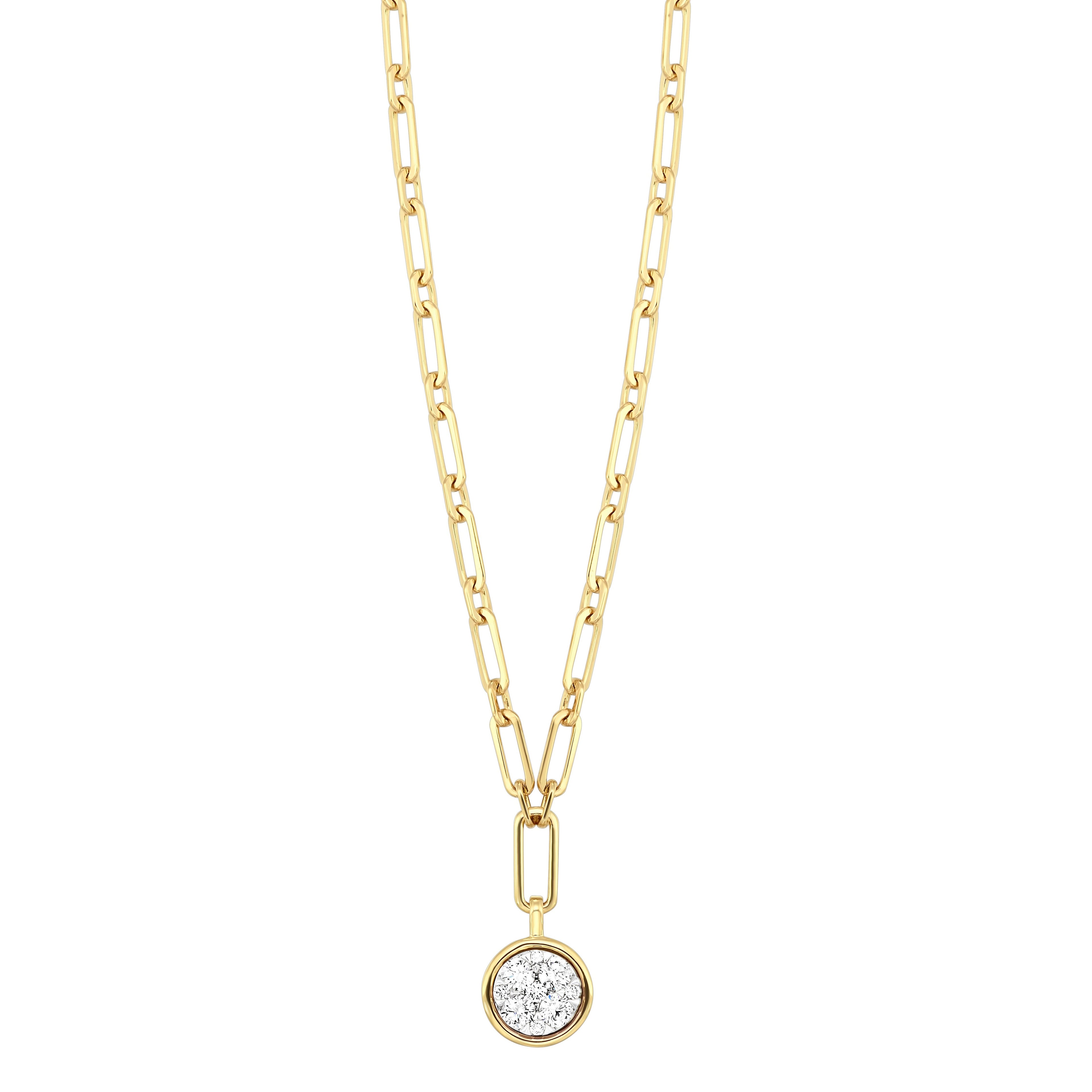 14Kt Yellow Gold Diamond 1/3Ctw Necklace