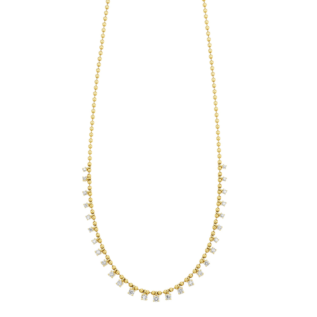 14Kt Yellow Gold Diamond 1 3/4Ctw Necklace