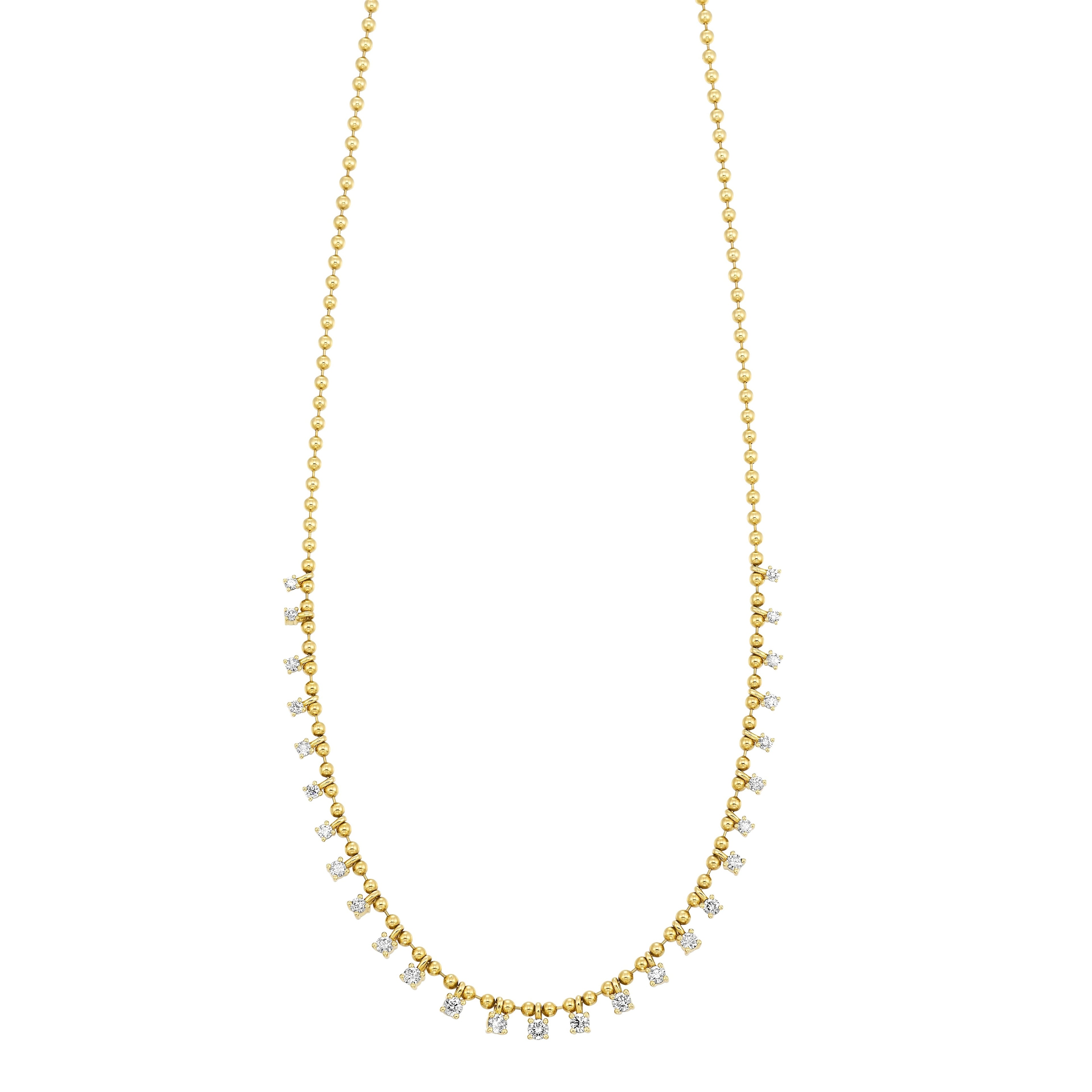 14Kt Yellow Gold Diamond 1 3/4Ctw Necklace