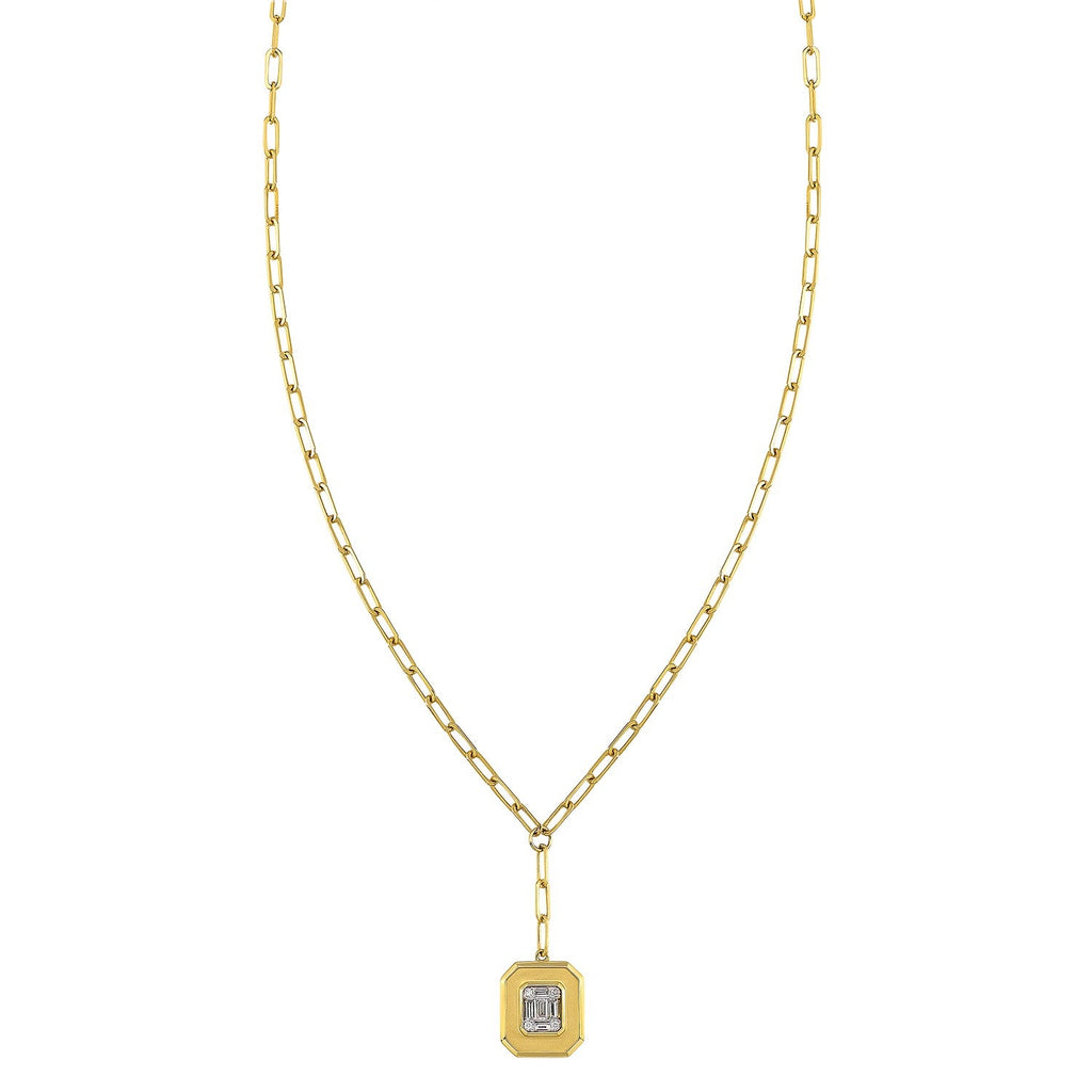 14Kt Yellow Gold Diamond 1/7Ctw Necklace