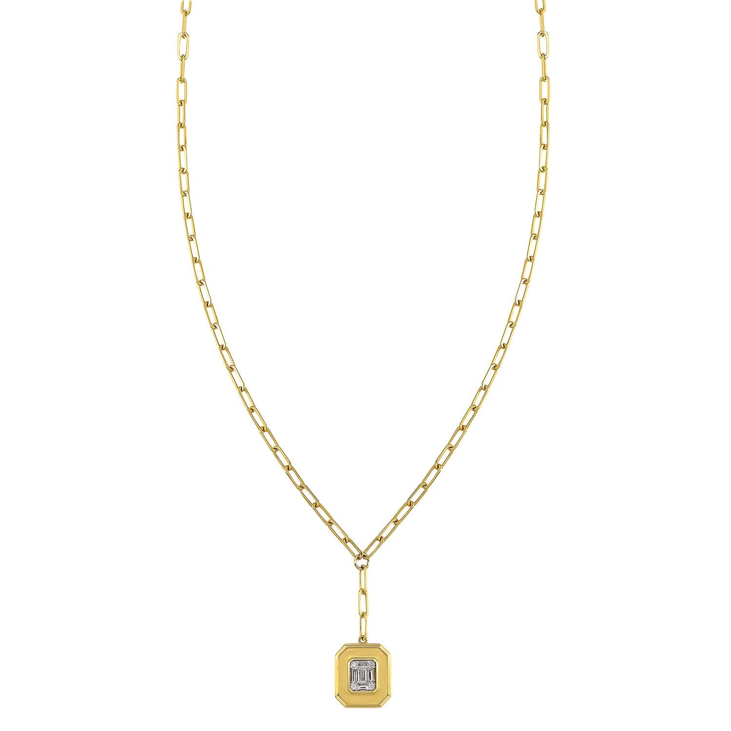 14Kt Yellow Gold Diamond 1/7Ctw Necklace
