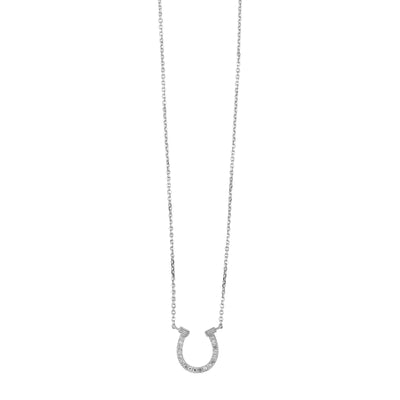 14Kt White Gold Diamond 1/20Ctw Necklace