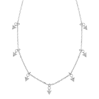 14Kt White Gold Diamond 1/3Ctw Necklace