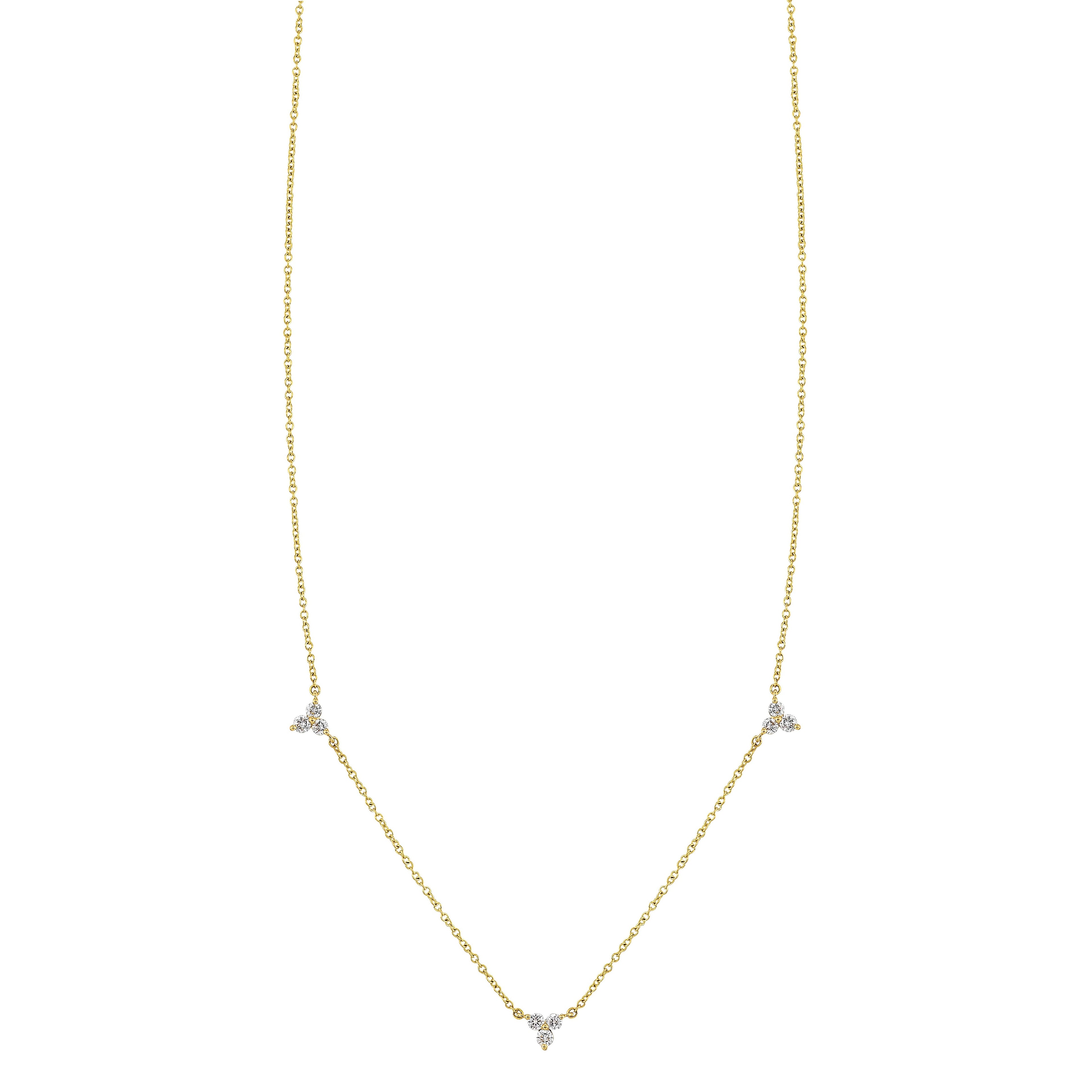14Kt Yellow Gold Diamond 1/4Ctw Necklace