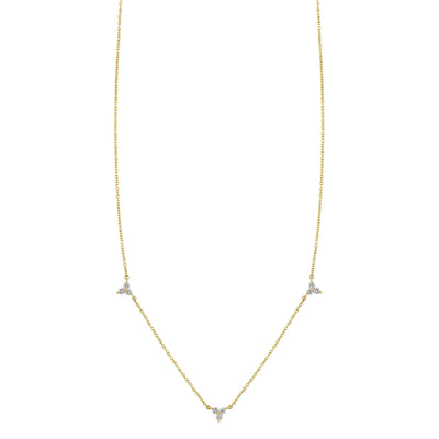 14Kt Yellow Gold Diamond 1/4Ctw Necklace
