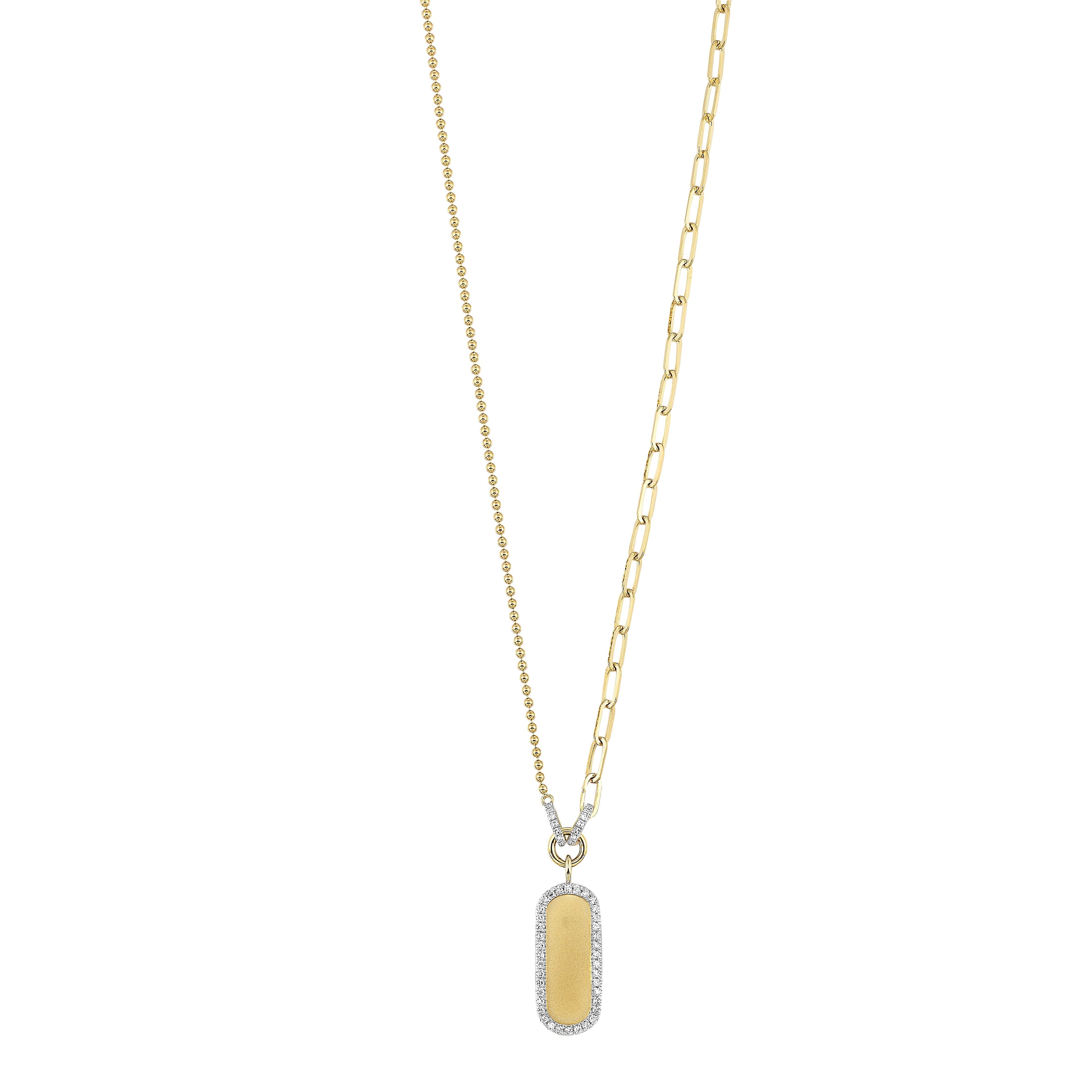 14Kt Yellow Gold Diamond 1/7Ctw Necklace