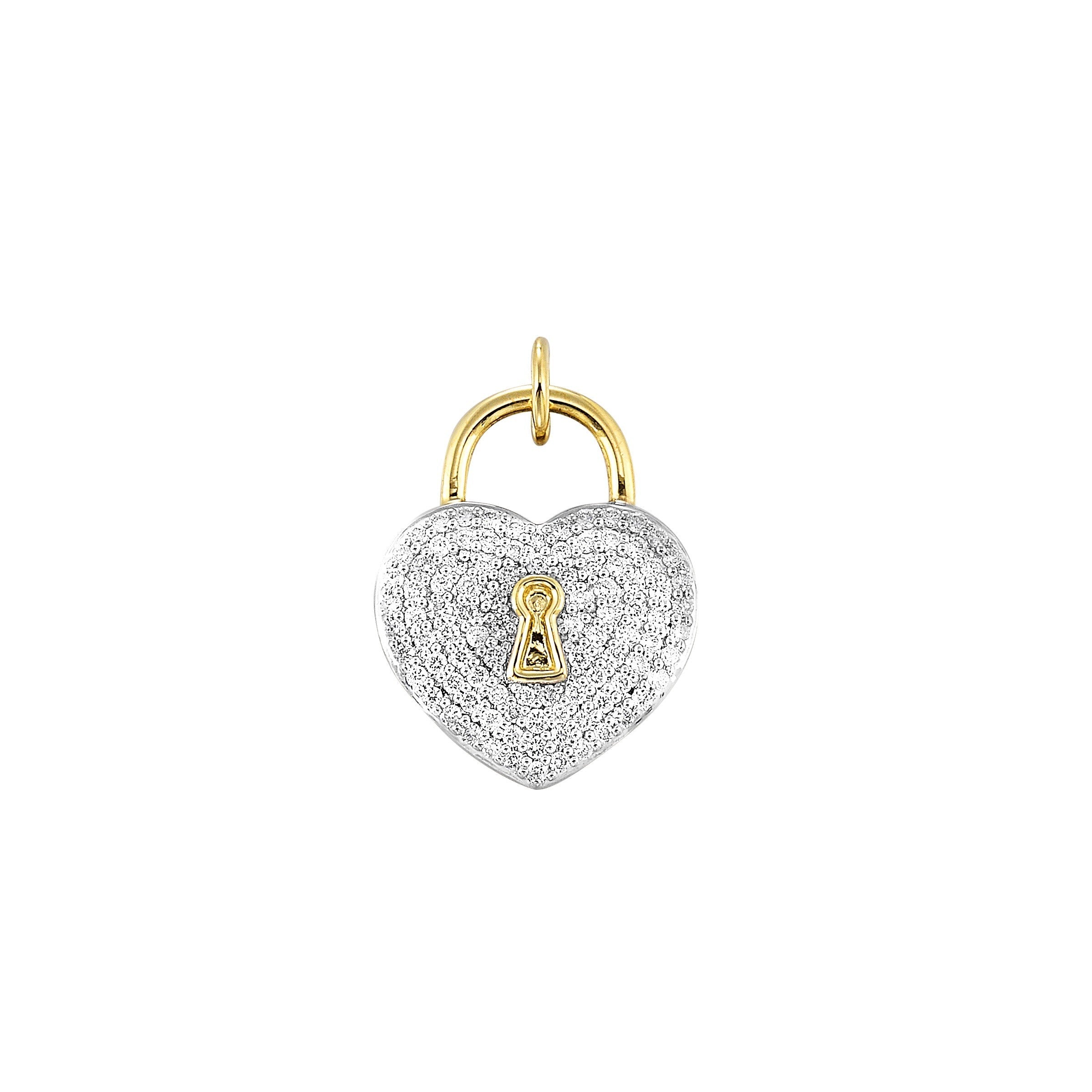 14Kt Yellow Gold Diamond 1/3Ctw Charm