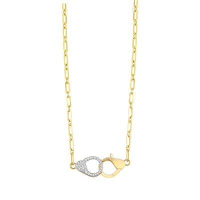 14Kt Yellow Gold Diamond 1/5Ctw Necklace