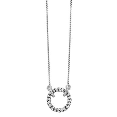 Silver Diamond 1/7Ctw Pendant