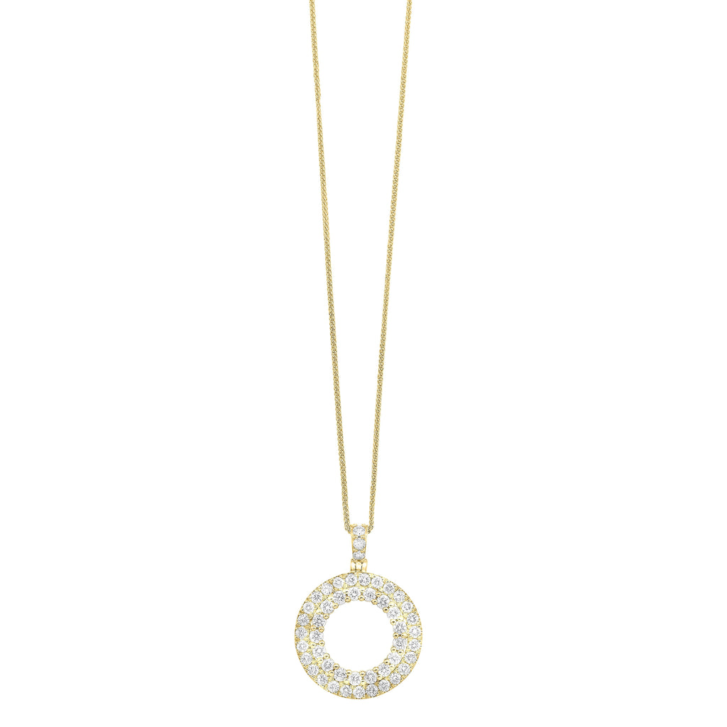 14Kt Yellow Gold Diamond 1Ctw Pendant