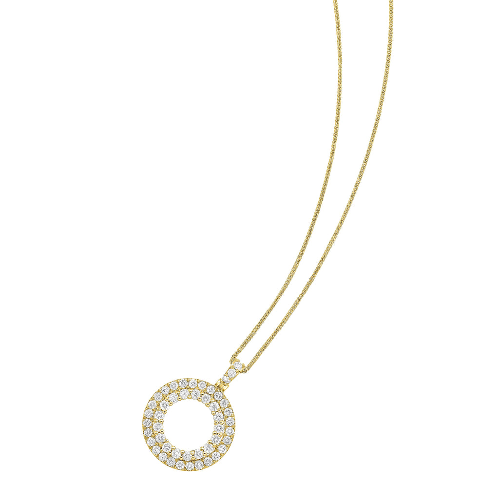 14Kt Yellow Gold Diamond 1Ctw Pendant