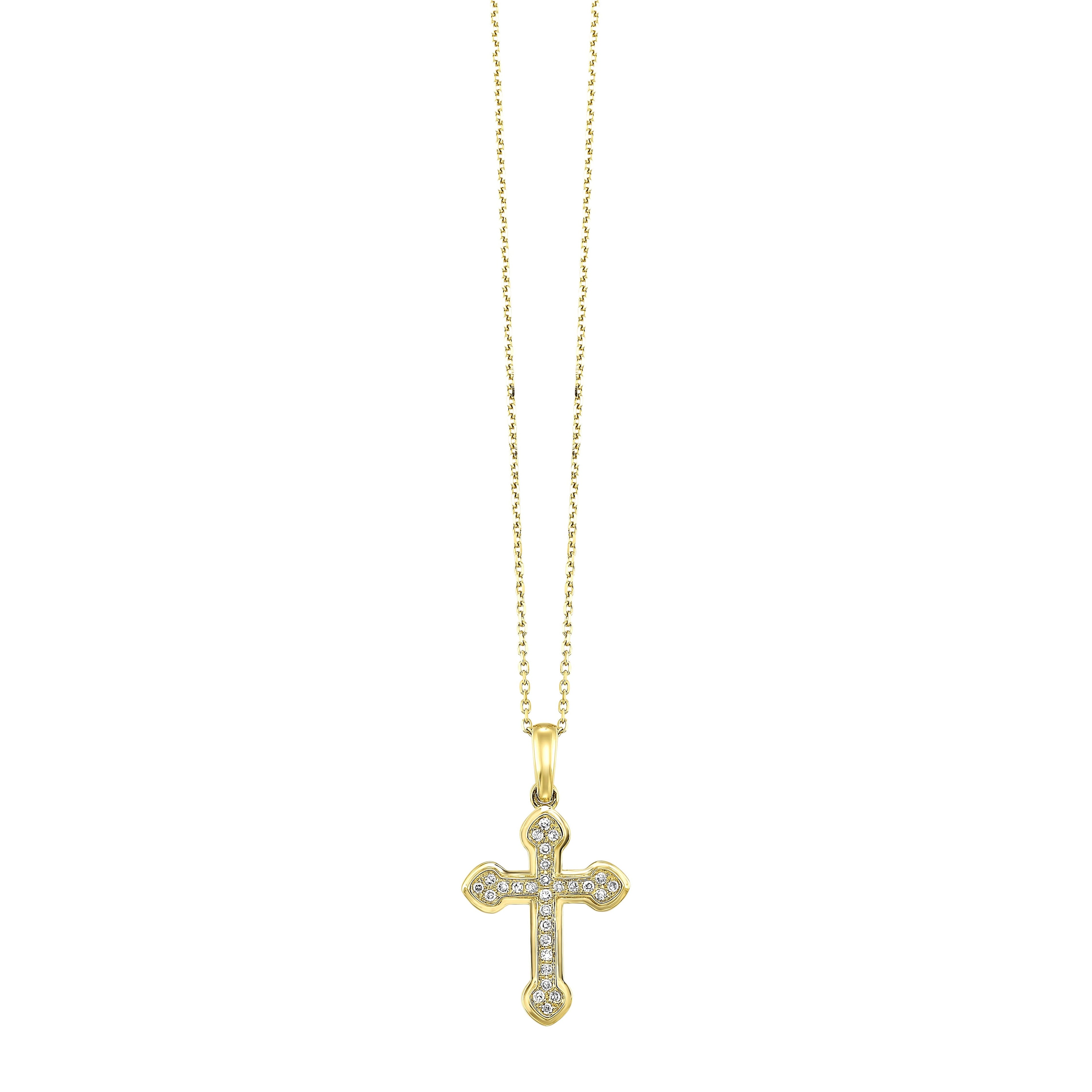 14Kt Yellow Gold Diamond 1/10Ctw Pendant