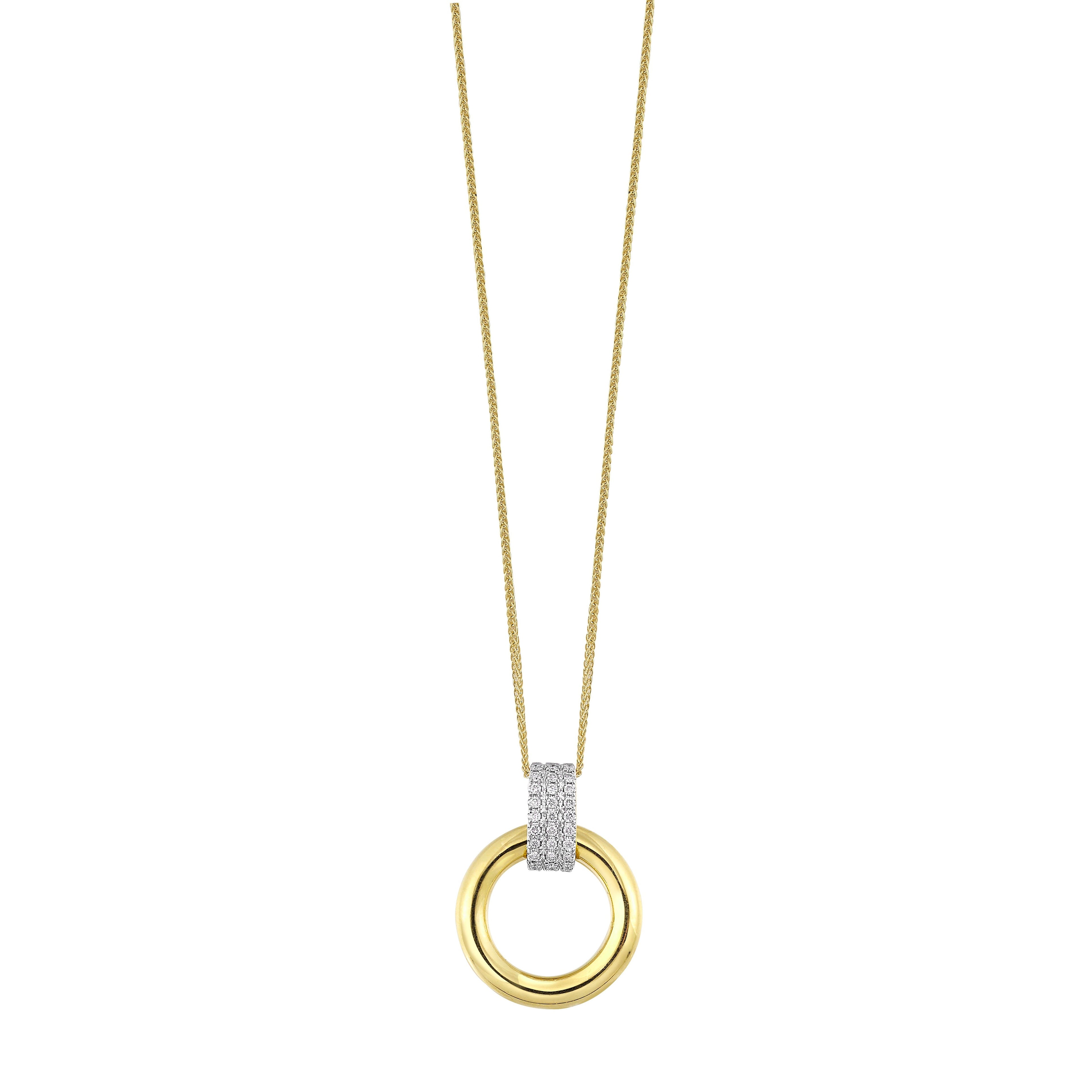 14Kt Yellow Gold Diamond 1/12Ctw Pendant
