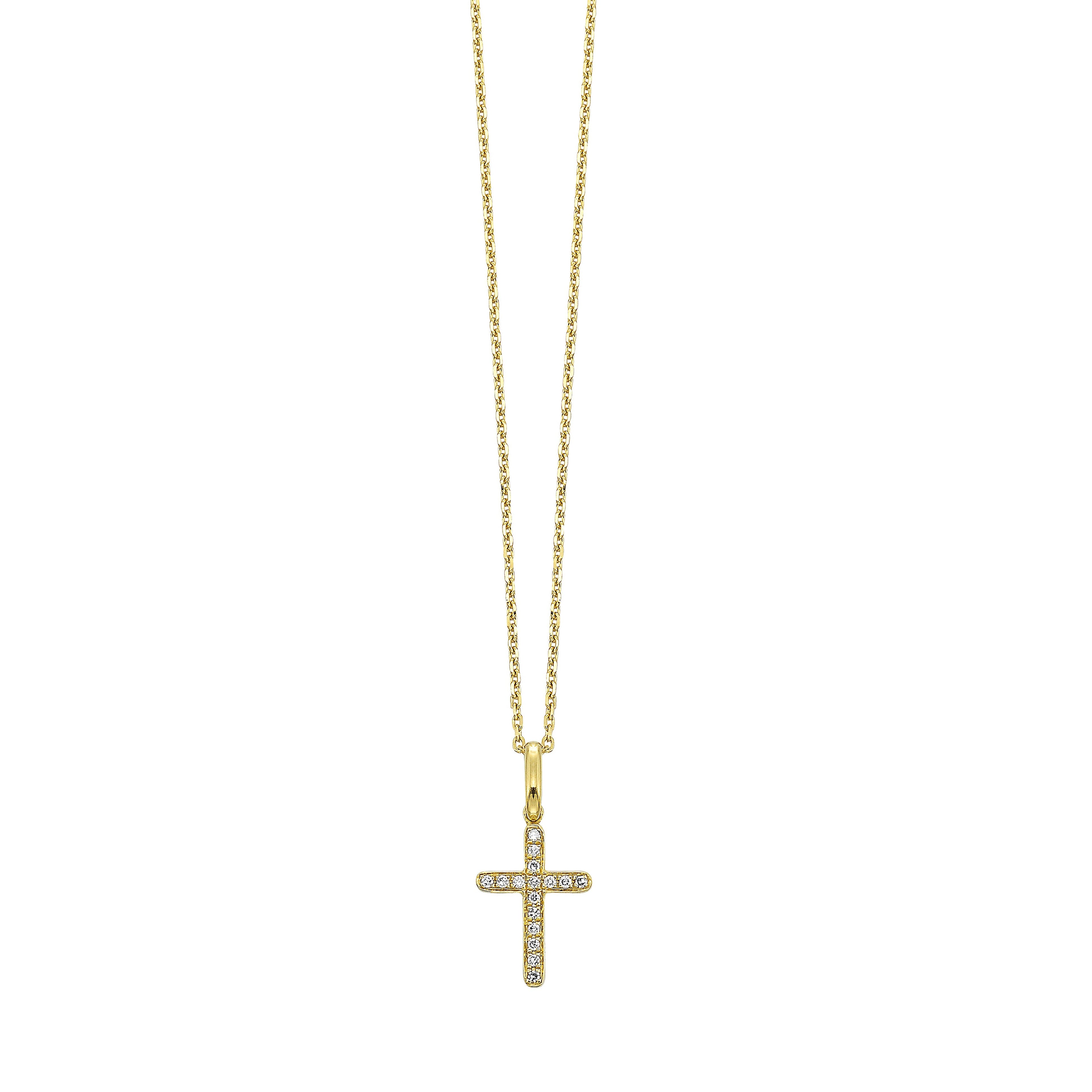 14Kt Yellow Gold Diamond 1/25Ctw Pendant