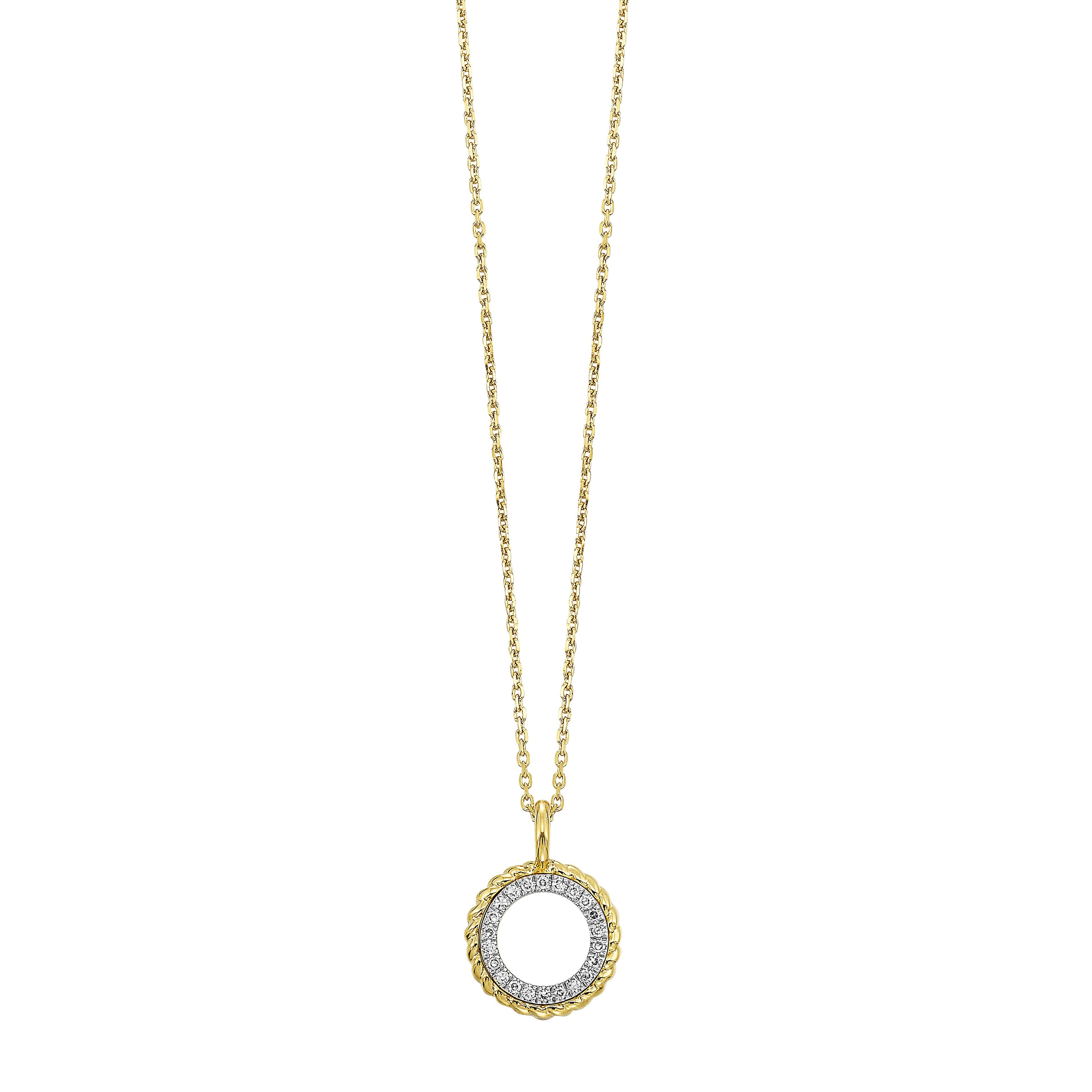 14Kt Yellow Gold Diamond 1/20Ctw Pendant