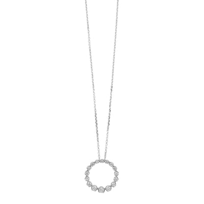 14Kt White Gold Diamond 1/4Ctw Pendant