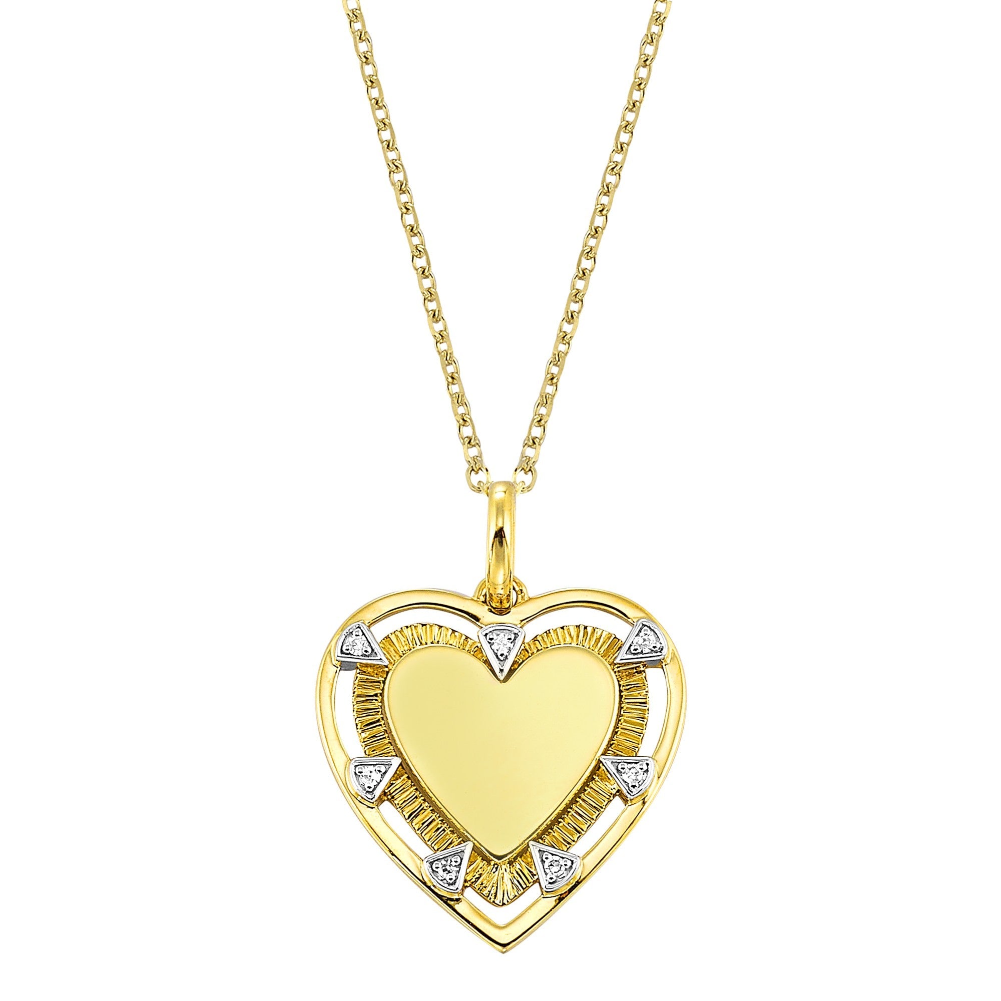 14Kt Yellow Gold Diamond 1/50Ctw Pendant