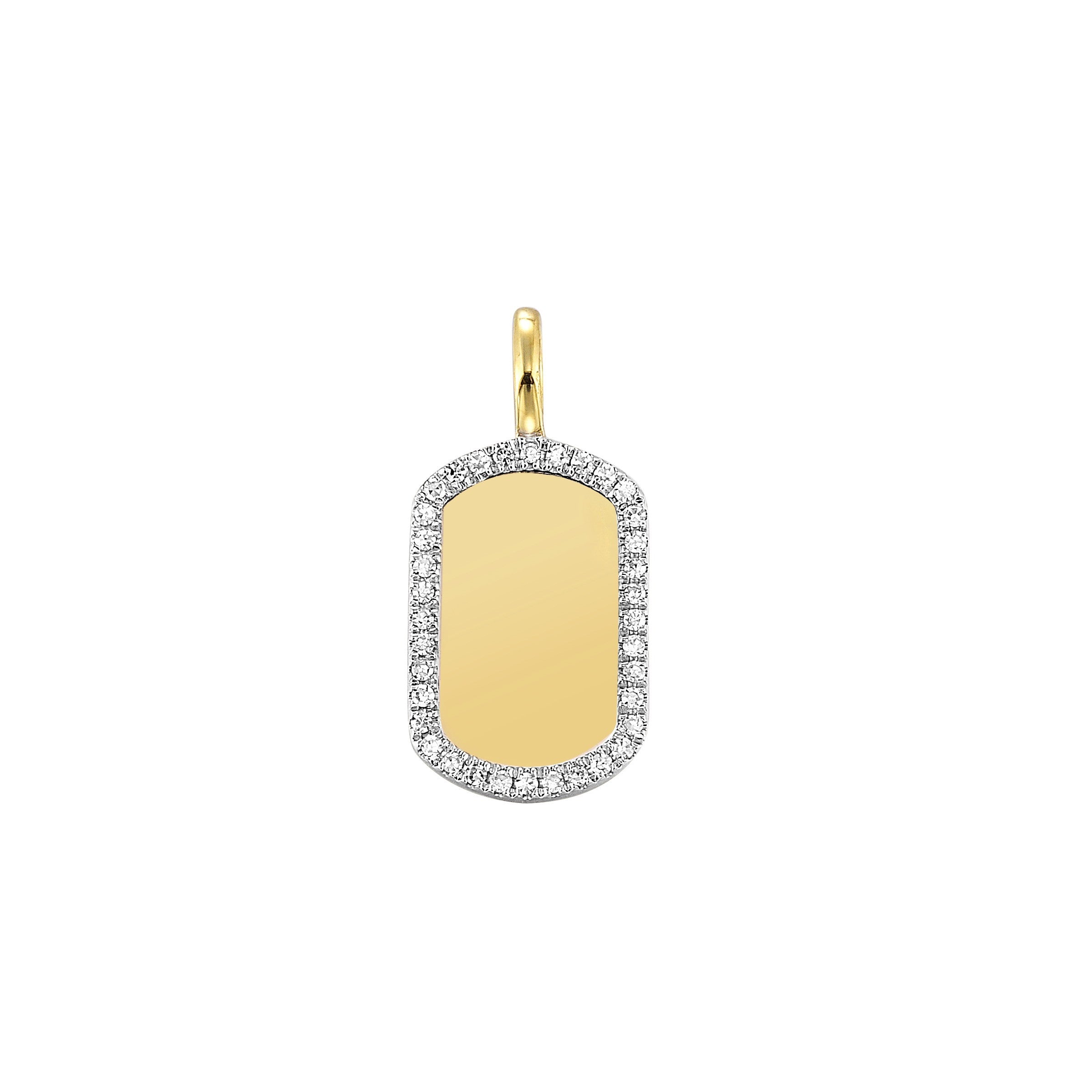 14Kt Yellow Gold Diamond 1/10Ctw Charm