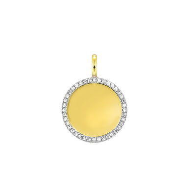 14Kt Yellow Gold Diamond 1/8Ctw Pendant