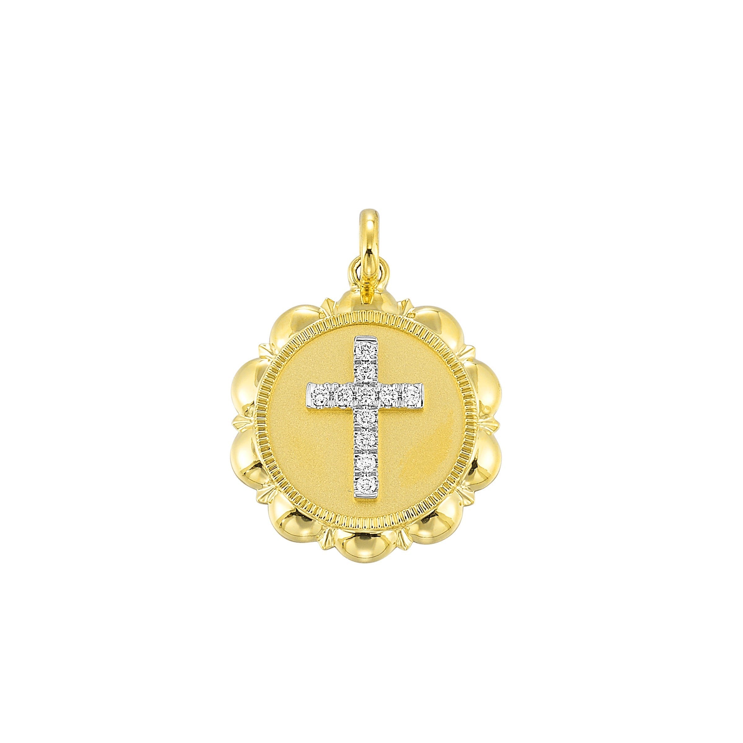 14Kt Yellow Gold Diamond 1/20Ctw Charm