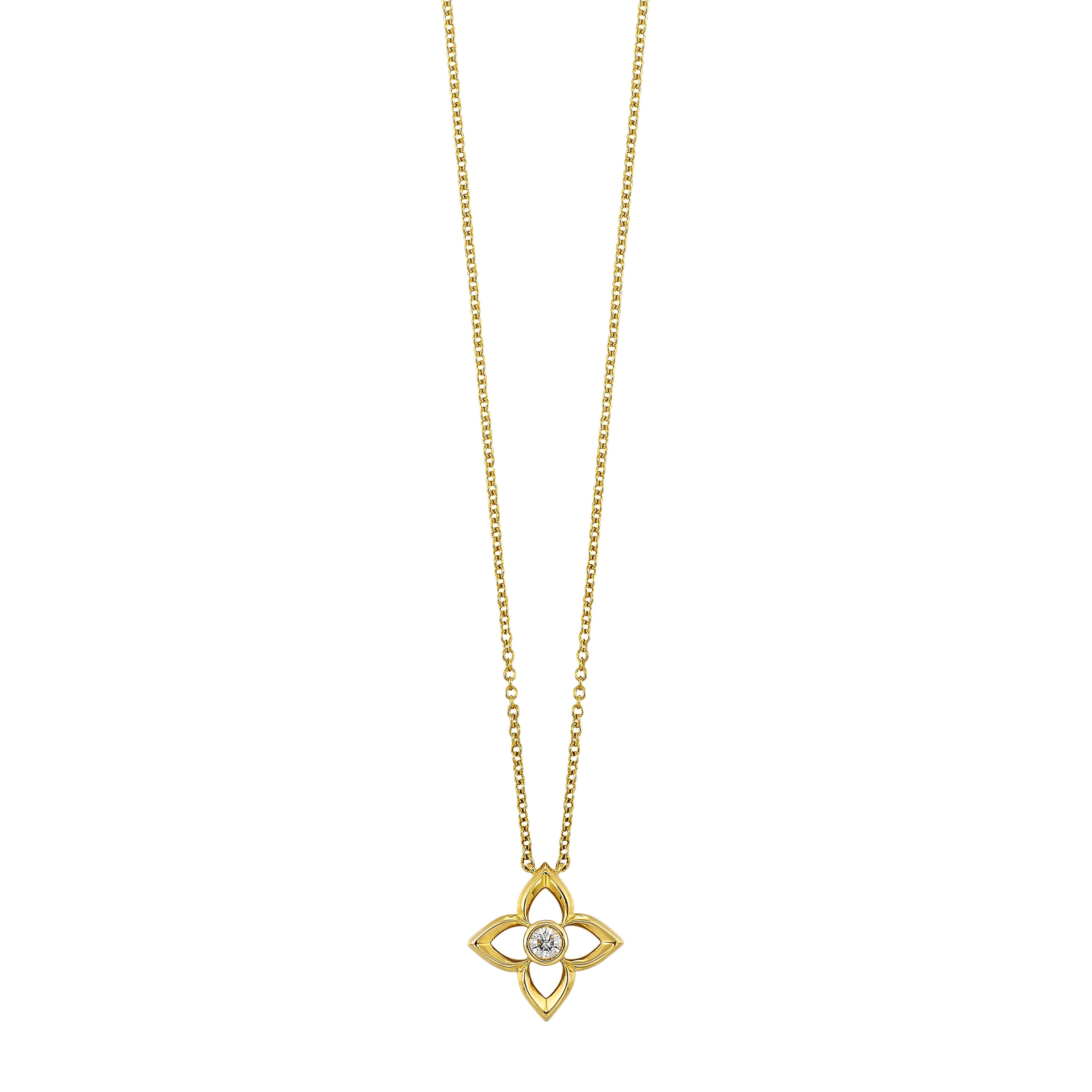 14Kt Yellow Gold Diamond 1/20Ctw Pendant