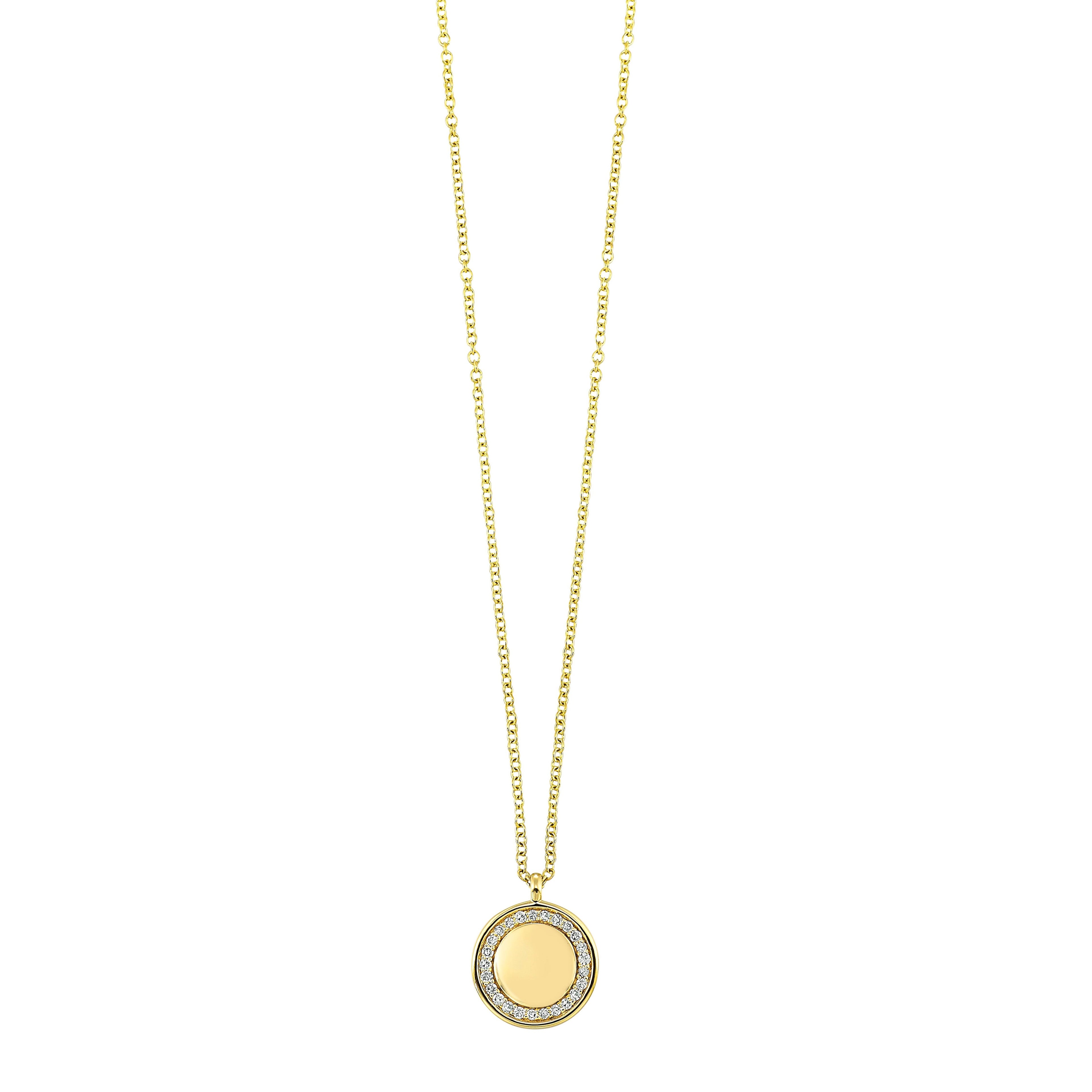 14Kt Yellow Gold Diamond 1/20Ctw Pendant