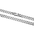UN28 - Italian Chain Brushed Gunmetal Curb Chain Necklace  -  20"