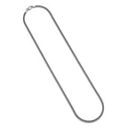 UN3520 - Italian Chain Rhodium Plated Curb Necklace  -  20"