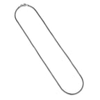 UN3920G - Italian Chain Brushed Gunmetal Round Box Chain Necklace  -  20"