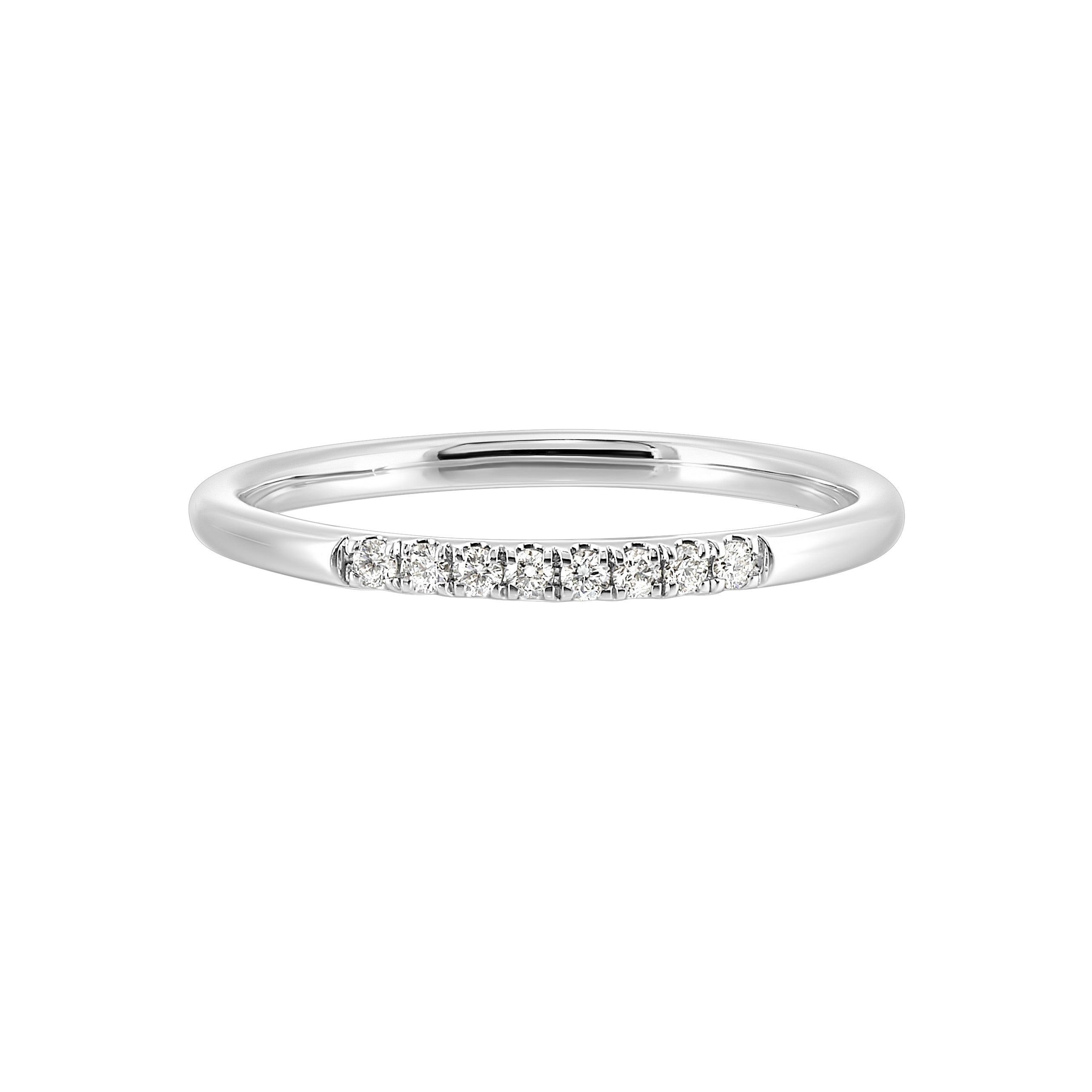 14Kt White Gold Diamond 1/12Ctw Ring