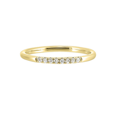 14Kt Yellow Gold Diamond 1/12Ctw Ring