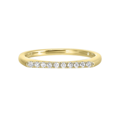 14Kt Yellow Gold Diamond 1/10Ctw Ring