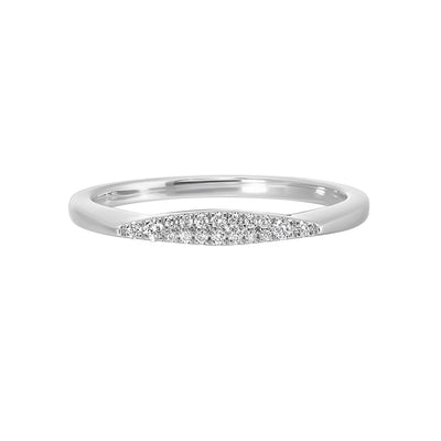 14Kt White Gold Diamond 1/12Ctw Ring