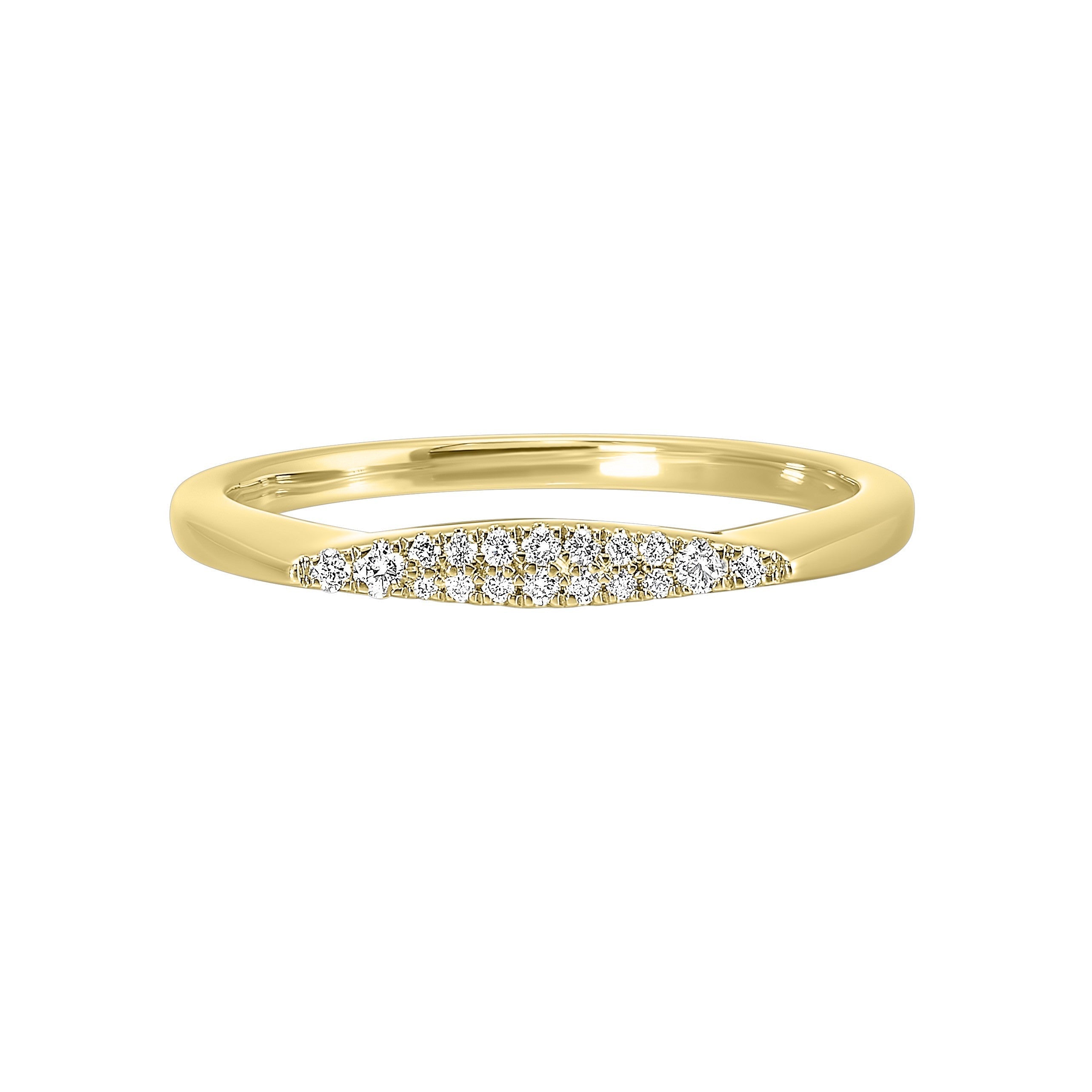 14Kt Yellow Gold Diamond 1/12Ctw Ring