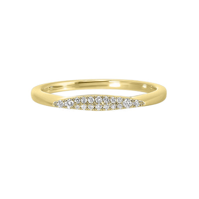 14Kt Yellow Gold Diamond 1/12Ctw Ring