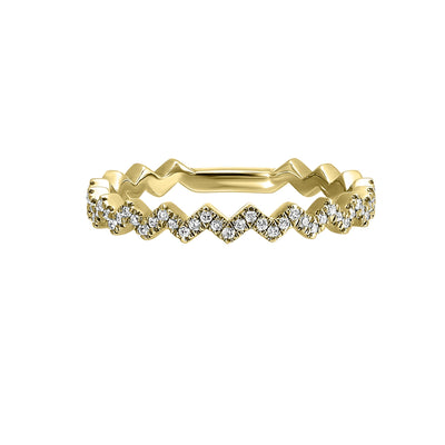 14Kt Yellow Gold Diamond 1/7Ctw Ring