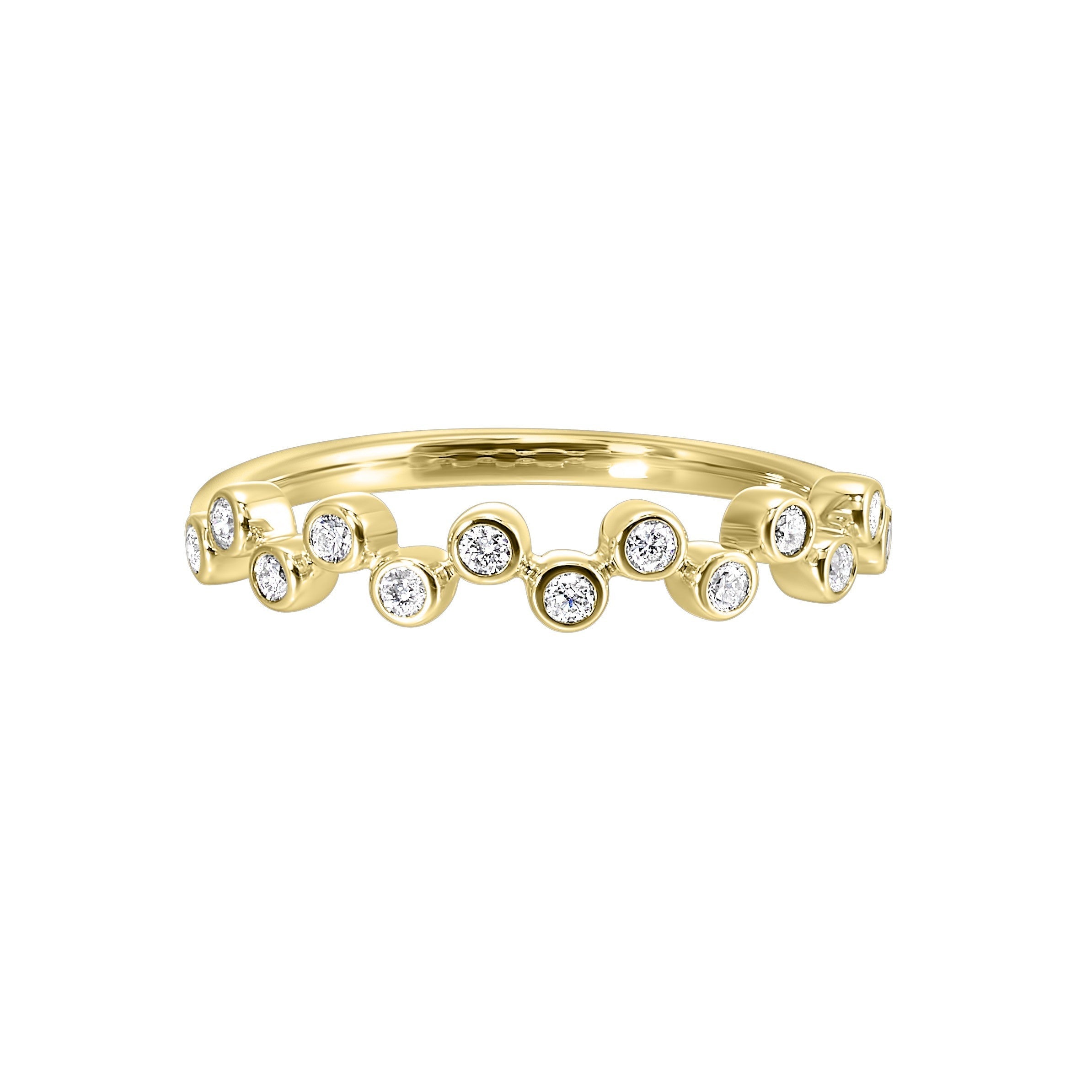 14Kt Yellow Gold Diamond 1/5Ctw Ring
