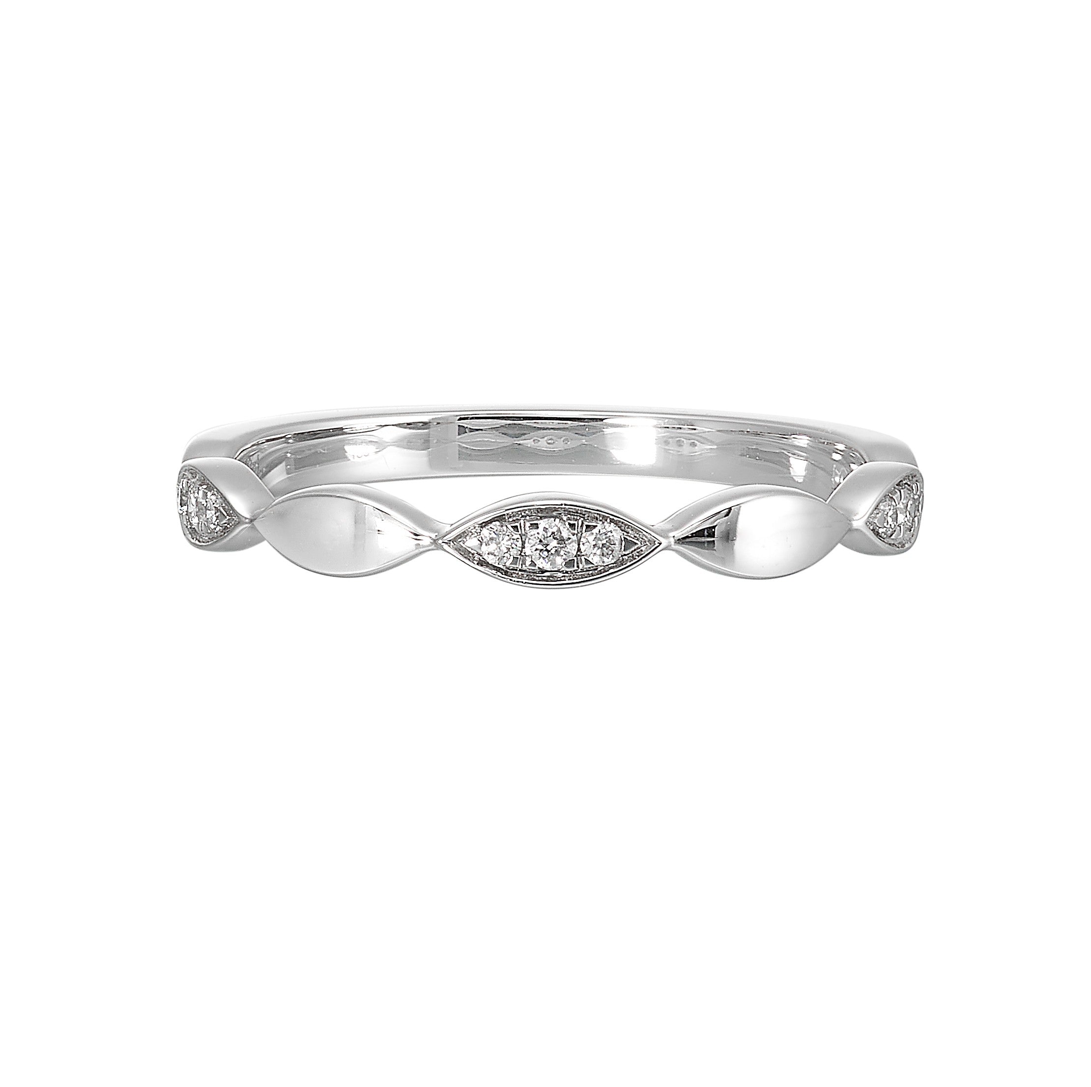 14Kt White Gold Diamond 1/15Ctw Ring