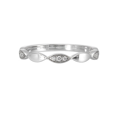 14Kt White Gold Diamond 1/15Ctw Ring