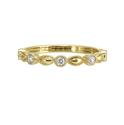 14Kt Yellow Gold Diamond 1/7Ctw Ring