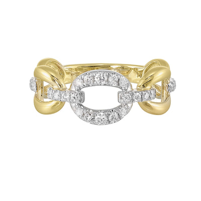 14Kt Yellow Gold Diamond 1/4Ctw Ring