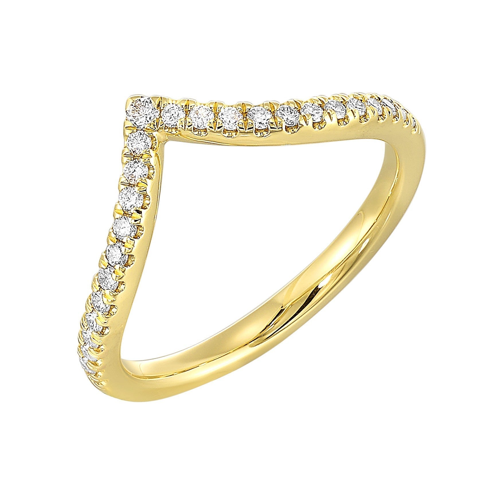 14Kt Yellow Gold Diamond 1/5Ctw Ring
