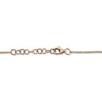 0.04CT 14K R/G DIAMOND PAVE HEART BRACELET