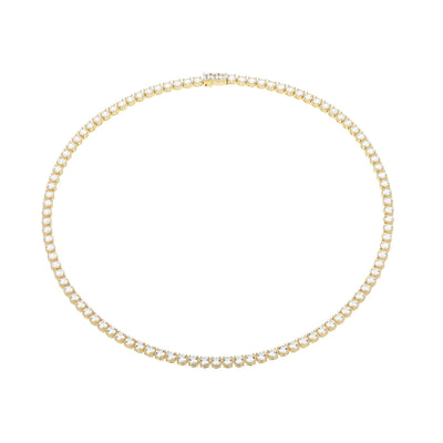 UN0120 - Basic Lab-Created White Sapphire Tennis Necklace