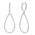 0.40CT 14K W/G DIAMOND PEAR EARRING