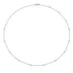 0.28CT 14K W/G 18" DIAMONDS BY THE YARD CHAIN